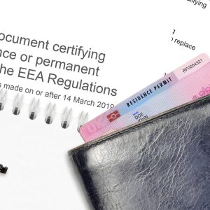 English form EEA PR application for a document certifying permanent residence or permanent residence